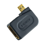 Переходник PERFEO A7010, HDMI D (micro HDMI) вилка - розетка HDMI A угловой (1/200)