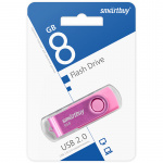 USB2.0 флеш-накопитель SmartBuy 8GB Twist Pink (1/10)