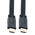 Кабель PERFEO H1301 HDMI A вилка - вилка HDMI A, ver.1.4,  1 м (плоский) (1/10)