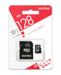 Карта памяти microSD SmartBuy (XC)128Gb class10  (с адаптером SD) UHS-I (1/10)