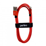 Кабель PERFEO I4310, USB2.0 вилка - вилка 8 PIN (Lightning), 3 м, красный (1/50)
