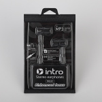 Наушники INTRO RX630, черные вкладыши канальные (1/200)