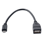 Кабель PERFEO U4204, USB2.0 A розетка - вилка micro USB, 1 м, OTG (1/75)
