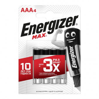 Элементы питания ENERGIZER LR3 4BL MAX (4/48)