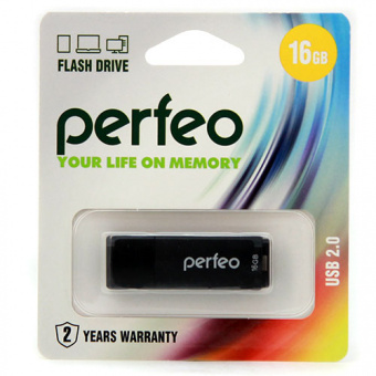 USB2.0 флеш-накопитель PERFEO 64GB S04 Black (1/10)