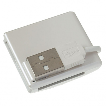Картридер PERFEO PF-VI-R014 для SD+MicroSD+MS+M2 Blue (1/100)