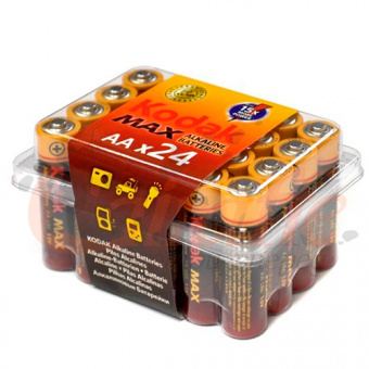 Элементы питания KODAK MAX LR6 24-Plastic Box [24 AA PVC] (24/480)