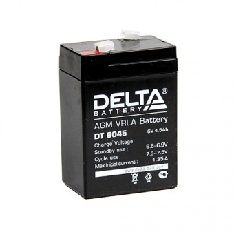 Аккумулятор DT6045 DELTA 6V 4,5Ah (для фонарей) (1/20)