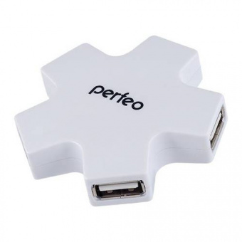 USB Разветвитель PERFEO PF-HYD-6098H, 4 Port White (PF_5049) (1/200)