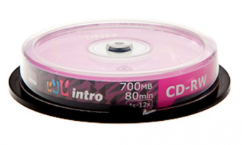 Диски CD-RW INTRO Box 10 (10/200)