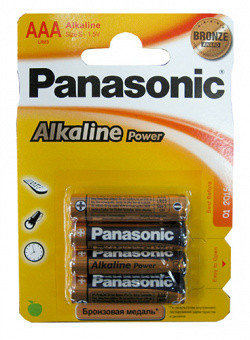 Элементы питания PANASONIC LR3 4BL Alkaline power (48/240)