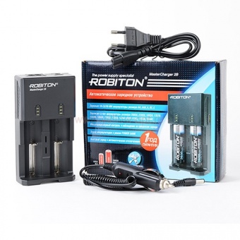 Зарядное устройство  ROBITON MasterCharger 2B (AA, AAA, A, SC, C, 26650, 22650, 18650, 17670, 18490, 18500, 17500, 17355, 16340) (1/10)
