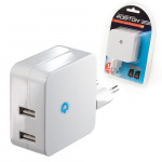 Зарядное устройство USB ROBITON USB2100/TWIN 2100mA с 2 USB выходами (1/10)