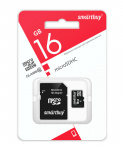 Карта памяти microSD SmartBuy (HC) 16Gb class10  (с адаптером SD) (1/10) 