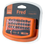 Отвёртка PERFEO PF_A4876 набор Fred с набором бит (насадок) 31 в 1 (1/60)