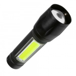Фонарь КОСМОС KocAc1011Lith (карманный, 1LEDx3W+1COBx3W, 1x600mAh, 5В (USB), металл, шнур в компл.)  (1/48) 