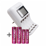 Зарядное устройство  КОСМОС 506 (+2AAx2500mAh + 2AAAx900mAh, под 2-4-АА,ААА, 2ч.) (1/10/40)