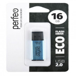 USB2.0 флеш-накопитель PERFEO 16GB E03 Blue economy series (1/10) 