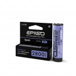 Аккумулятор EPILSO 18650 2800mAh 3.7V 1pcs/box с защитой (1/20/160)