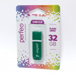 USB2.0 флеш-накопитель PERFEO 32GB C11 Green (1/10)
