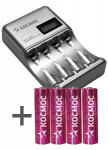 Зарядное устройство  КОСМОС 505 (+ 4AAx2500mAh в комплекте) (1/10/40)