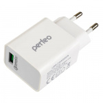 Адаптер USB PERFEO сетевой PF_A4140 3000 mA, белый,  QC 3.0, FAST (1/50)