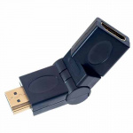 Переходник PERFEO A7013, HDMI A вилка - розетка HDMI A (поворот. на 360°) (1/200)