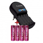 Зарядное устройство  КОСМОС 503 (+ 4AAx2500mAh в комплекте) (1/10/40)