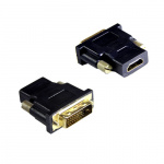 Переходник PERFEO A7004, HDMI A розетка - вилка DVI-D (1/100)