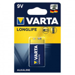 Элементы питания Varta LONGLIFE 6LR61 1BL (4122113411) (1/10/50)
