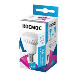 Лампы светодиодные КОСМОС, R39, 4w, E14, 4500K, 220v яркий (1/10/80)