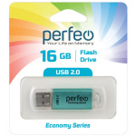 USB2.0 флеш-накопитель PERFEO 16GB E01 Green economy series (1/10)