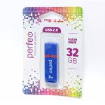 USB2.0 флеш-накопитель PERFEO 32GB C11 Blue (1/10)