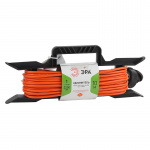 Сетевой удлинитель ЭРА на раме, 10 метров, 1 гнездо, ПВС, 2х1мм2, 10А (1/8)