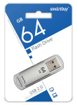 USB2.0 флеш-накопитель SmartBuy 64GB V-Cut Silver (2.0) (1/10)