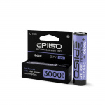 Аккумулятор EPILSO 18650 3000mAh 3.7V 1pcs/box с защитой (1/20/160)