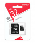 Карта памяти microSD SmartBuy (HC) 32Gb class10  (с адаптером SD) (1/10)