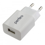 Адаптер USB PERFEO сетевой PF_A4128 2100 mA, CUBE 1 (1/100)