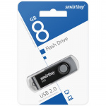 USB2.0 флеш-накопитель SmartBuy 8GB Twist Black (1/10)
