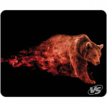 Коврик для мыши VS VS_A4801, size: 320x240x3mm "Flames", "Бурый медведь" (1/100)