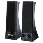 Колонки 2.0 PERFEO PF_4325, "TOWER" USB , мощность 2х2.5 Вт (RMS), чёрный (1/30)