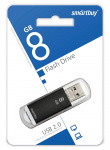 USB2.0 флеш-накопитель SmartBuy 8GB V-Cut Black (1/10) 