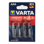 Элементы питания Varta LONGLIFE MAX POWER (max tech) LR3 4BL (4703) (40/200)