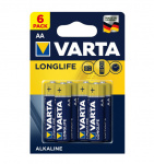 Элементы питания Varta LONGLIFE LR6 6BL (4106101436) (6/60/300)