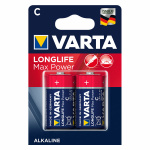 Элементы питания Varta LONGLIFE MAX POWER (max tech) LR14 2BL (4714101422) (2/20/200)