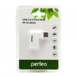USB Разветвитель PERFEO PF-VI-H024, 3 Port White (1/100)