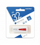 USB3.0 флеш-накопитель SmartBuy 32GB Iron White/Red (1/10) 