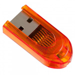 Картридер PERFEO PF-VI-R015 для MicroSD Orange (1/100)
