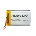 Аккумулятор ROBITON LP503759, 3.7V, 1200mAh PK1 (1/10)