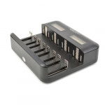 Зарядное устройство  ROBITON VolumeCharger LCD (пустое, под 1-8хАА,ААА,C,D, дисплей) (1/10/20)